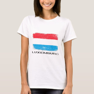 Camiseta Bandera de Luxemburgo Europa Viaje Vacaciones Euro