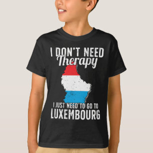 Camiseta Bandera de Luxemburgo I Vacaciones Luxemburgo 