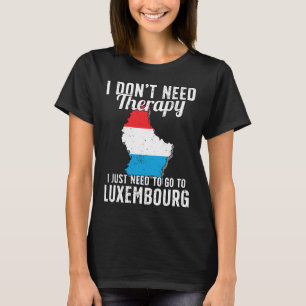 Camiseta Bandera de Luxemburgo I Vacaciones Luxemburgo
