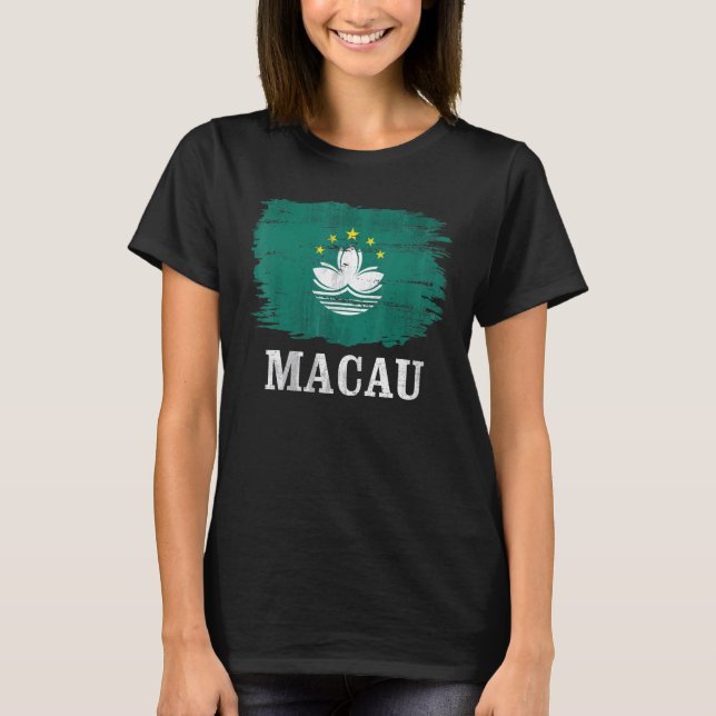 Camiseta Bandera de Macao de época (Anverso)