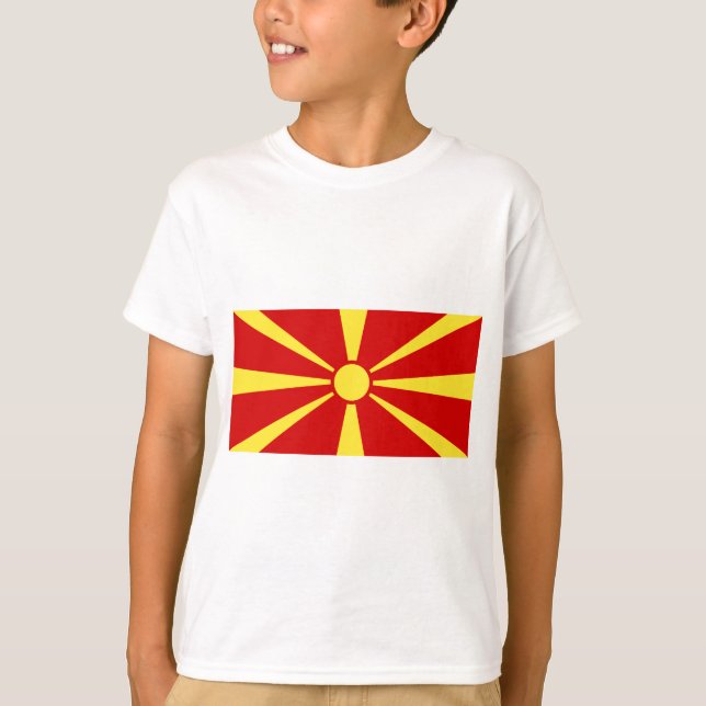 Camiseta Bandera de Macedonia (Anverso)