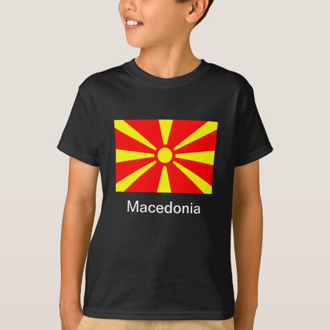 Camiseta Bandera de Macedonia (Anverso)