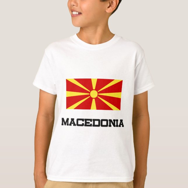 Camiseta Bandera de Macedonia (Anverso)