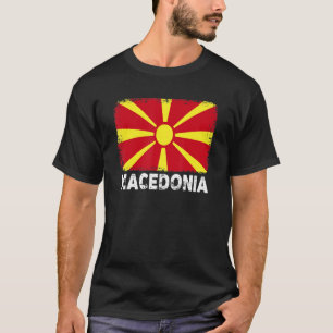 Camiseta Bandera de Macedonia apoya a las mujeres de Macedo