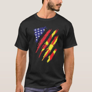 Camiseta Bandera de Macedonia cultivada en Estados Unidos U