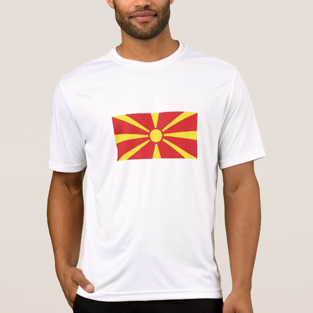 Camiseta Bandera de Macedonia del Norte (Anverso)