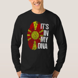 Camiseta Bandera de Macedonia del Norte Hogar Corazón Raíce