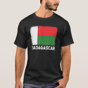 Camiseta Bandera de Madagascar apoya a las mujeres malgache