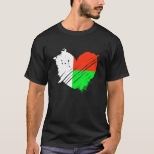 Camiseta Bandera de Madagascar que amo a Madagascar en mi M