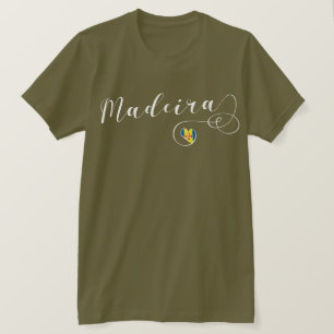 Camiseta Bandera de Madeira, amo Madeira, Portugal