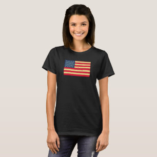 CAMISETA BANDERA DE MADERA AMERICANA