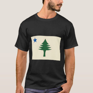 Camiseta Bandera de Maine 1901 Bandera del Estado de Maine 
