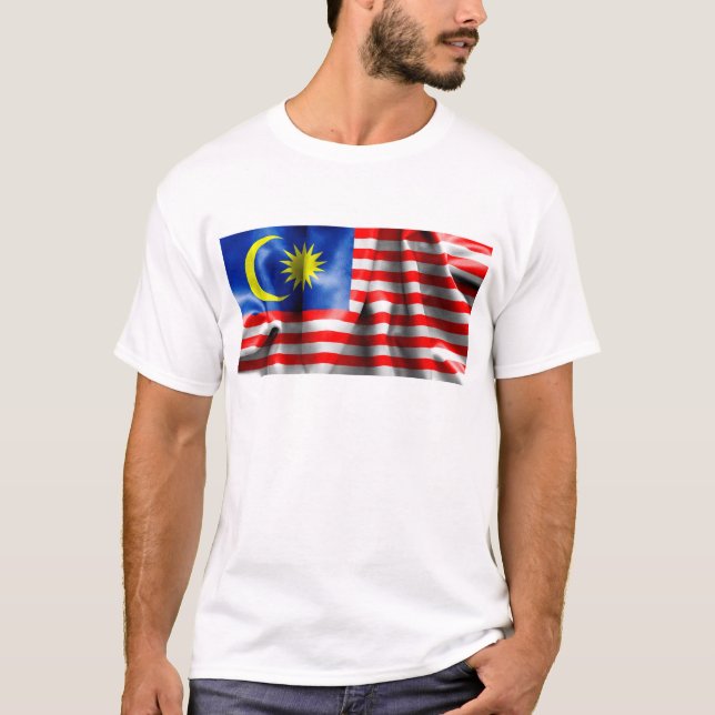 Camiseta Bandera de Malasia (Anverso)