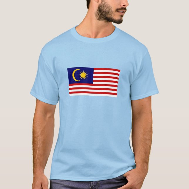 Camiseta Bandera de Malasia (Anverso)