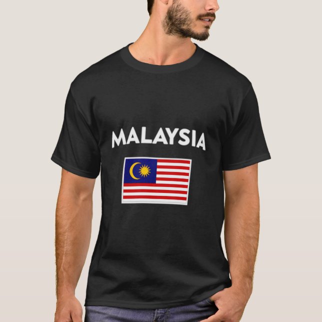 Camiseta Bandera de Malasia (Anverso)