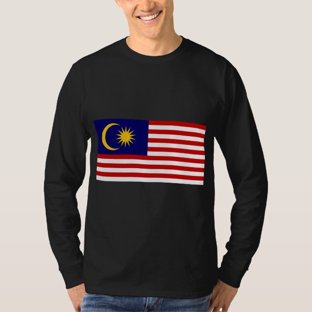 Camiseta Bandera de Malasia (Anverso)