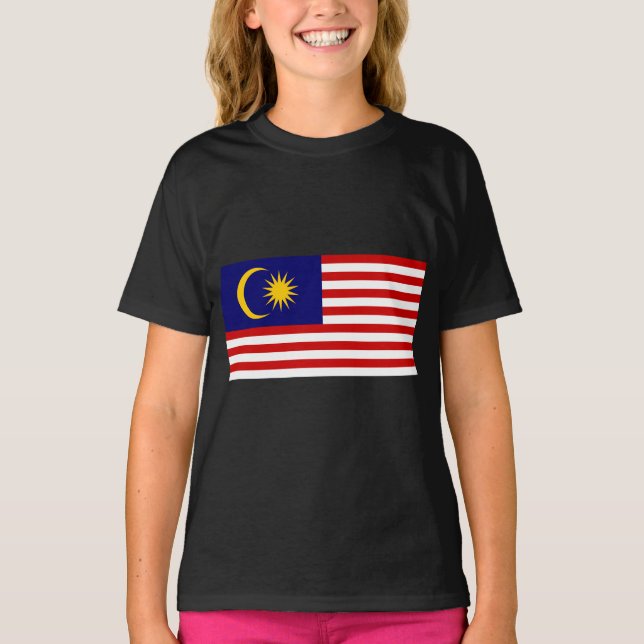 Camiseta Bandera de Malasia (Anverso)