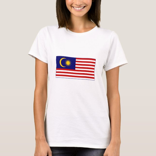 Camiseta Bandera de Malasia (Anverso)