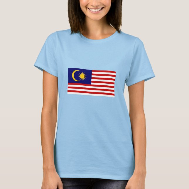 Camiseta Bandera de Malasia (Anverso)