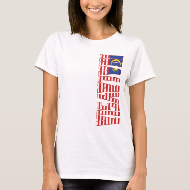 Camiseta Bandera de Malasia (Anverso)