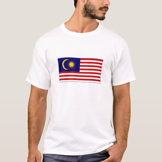 Camiseta Bandera de Malasia (Anverso)