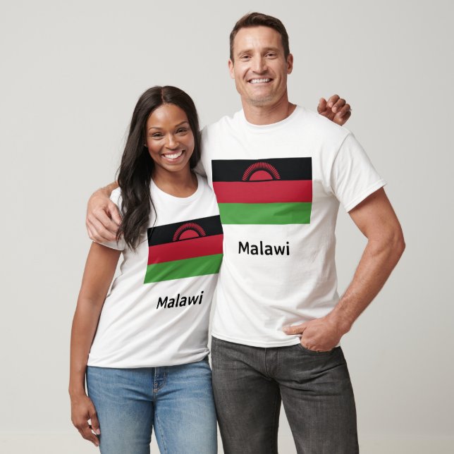 Camiseta Bandera de Malawi (Unisexo)