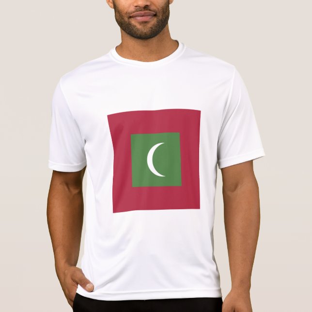 Camiseta Bandera de Maldivas (Anverso)