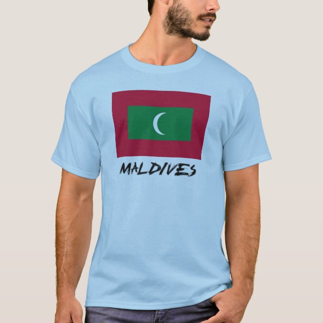Camiseta Bandera de Maldivas (Anverso)