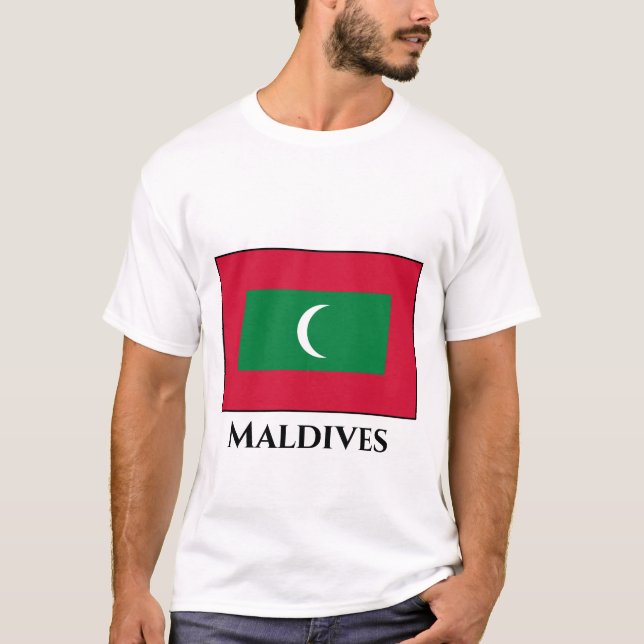 Camiseta Bandera de Maldivas (Anverso)