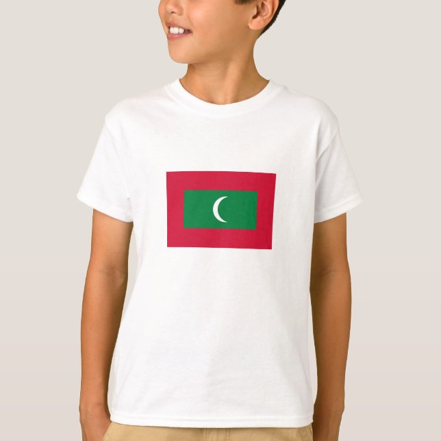 Camiseta Bandera de Maldivas (Anverso)