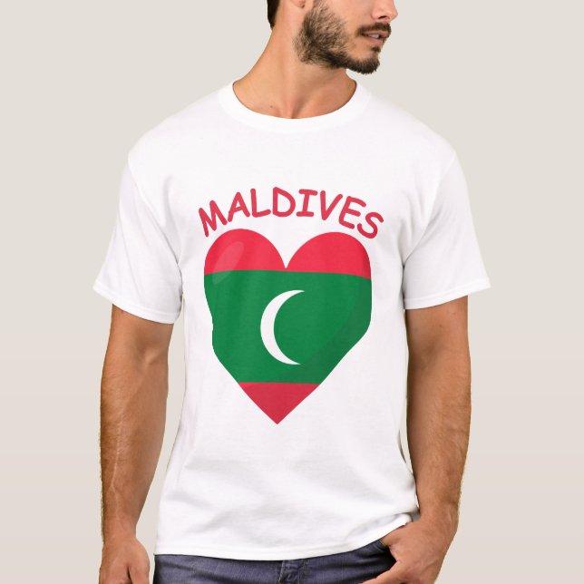 Camiseta bandera de Maldivas (Anverso)