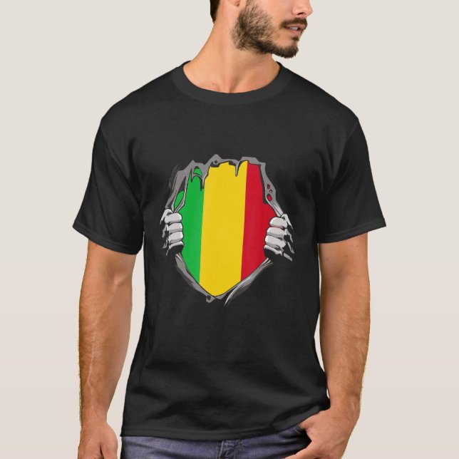Camiseta Bandera de Mali (Anverso)