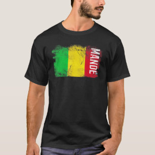 Camiseta Bandera De Mand Mali Para Hombres Mujeres Niños