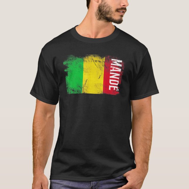 Camiseta Bandera De Mand Mali Para Hombres Mujeres Niños (Anverso)