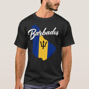 Camiseta Bandera de mapa de Barbados Patriotas Bajóticos