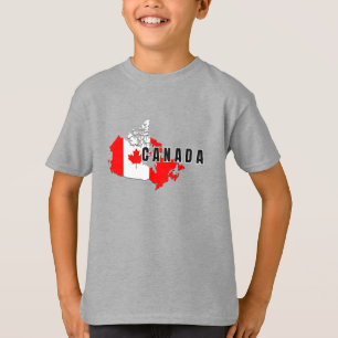 Camiseta Bandera de mapa de guiones modernos y sencillos de