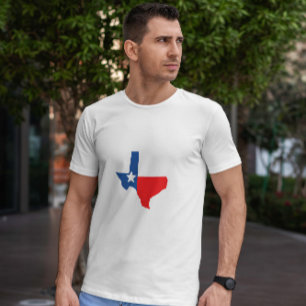 Camiseta Bandera de mapa de Texas