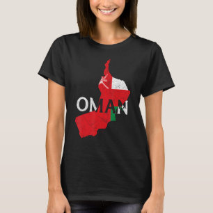 Camiseta Bandera de mapa del país de Omán Orgulloso Patriót