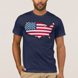 Camiseta Bandera de mapa estadounidense del ganador del PRE