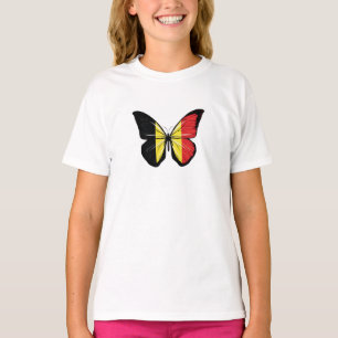 Camiseta Bandera de mariposa de Bélgica