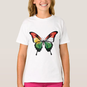 Camiseta Bandera de mariposa de cola Swallowtail en Kurdist