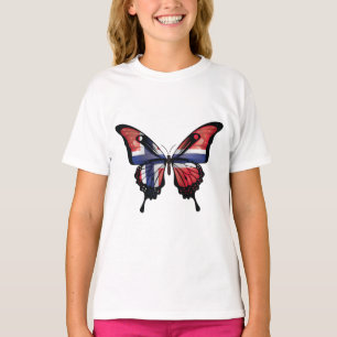 Camiseta Bandera de mariposa de cola torta de Noruega