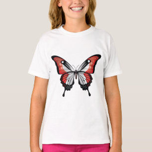 Camiseta Bandera de mariposa de cola torta de Perú