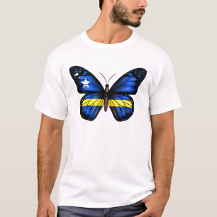 Camiseta Bandera de Mariposa de Curaçao