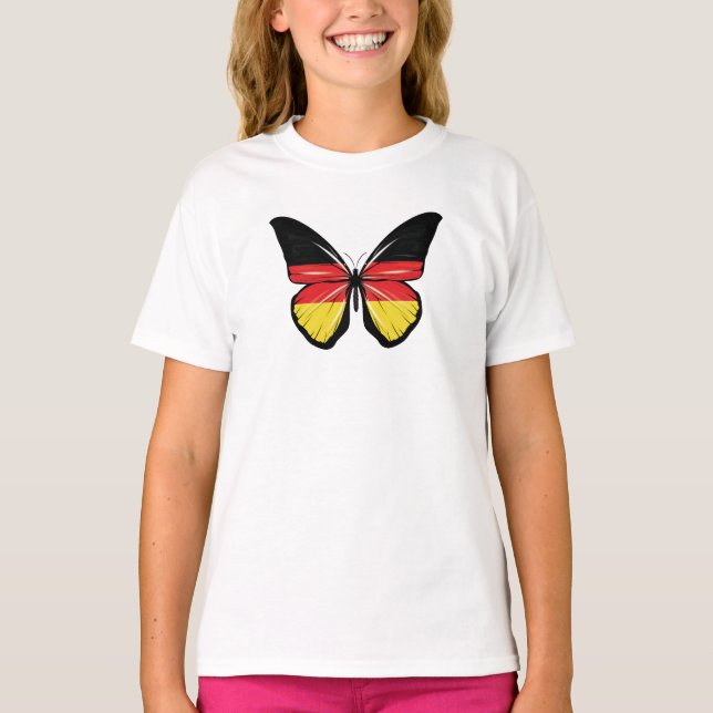 Camiseta Bandera de mariposa de Deutschland (Anverso)