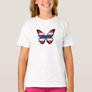 Camiseta Bandera de mariposa de Tailandia