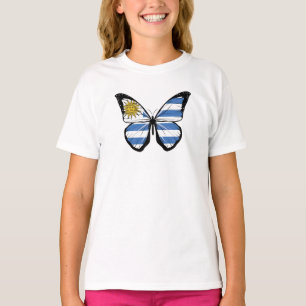 Camiseta Bandera de mariposa de Uruguay
