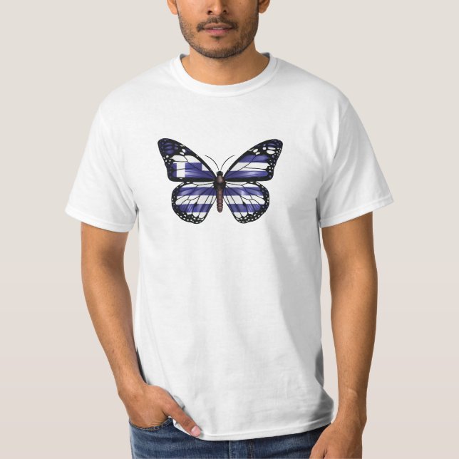 Camiseta Bandera de mariposa monarca de Grecia (Anverso)