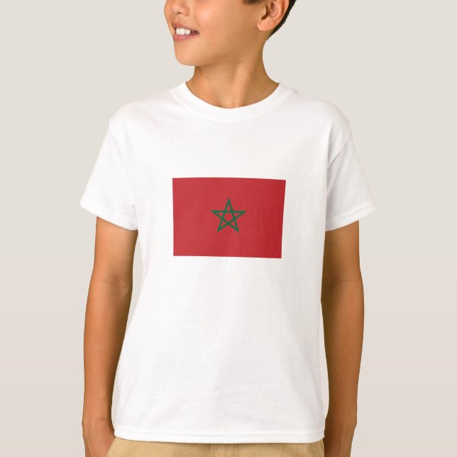Camiseta Bandera de Marruecos (Anverso)
