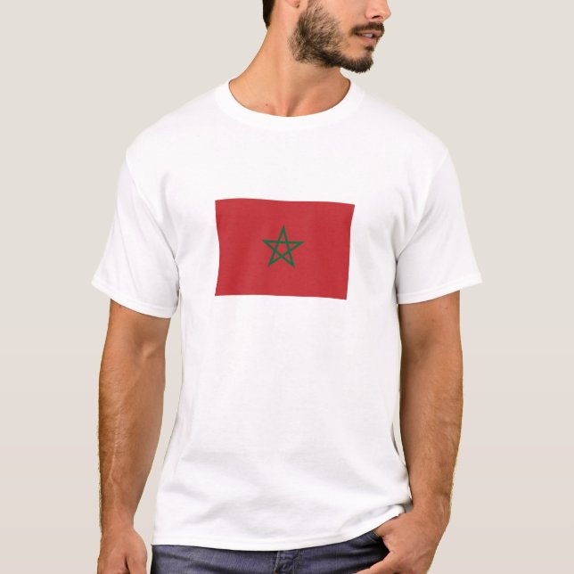 Camiseta Bandera de Marruecos (Anverso)